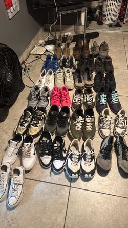 Is this lot of a Tennis shoes, and boots for work? Red wings shoot me an offer. All of them are 10 1/2 and Eleven.