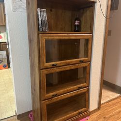 Barrister-Style Bookcase –  60″H x 28.75″L x 13.5″D