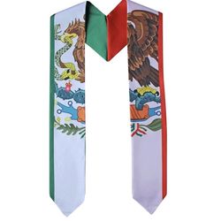 Graduation Stole Sash Scarf Mexico, Guatemala, Honduras And El Salvador