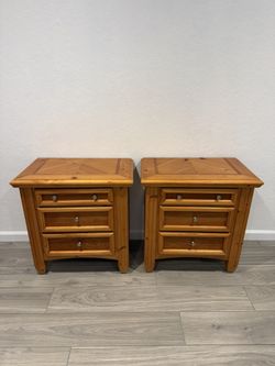 Solid Wood Nightstands (each)