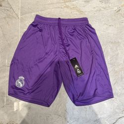 Real Madrid 2016/2017 Purple Kit Ronaldo Shorts Size M