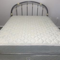 Queen Mattress Set (Mattress & Box Spring ), Headboard And Frame