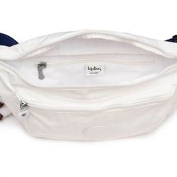 Extra Large White Kipling Fanny Belt Bag Unisex White 