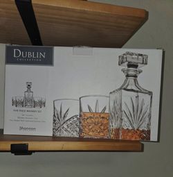 5-Piece Decanter Whiskey & Double Old-Fashion Set