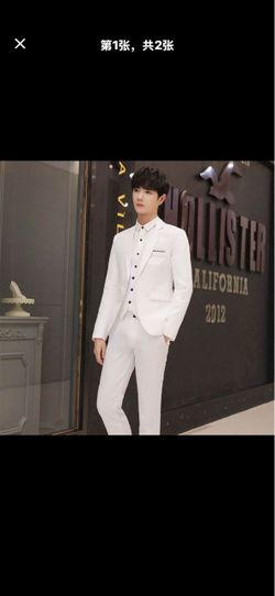 Male White Suit set