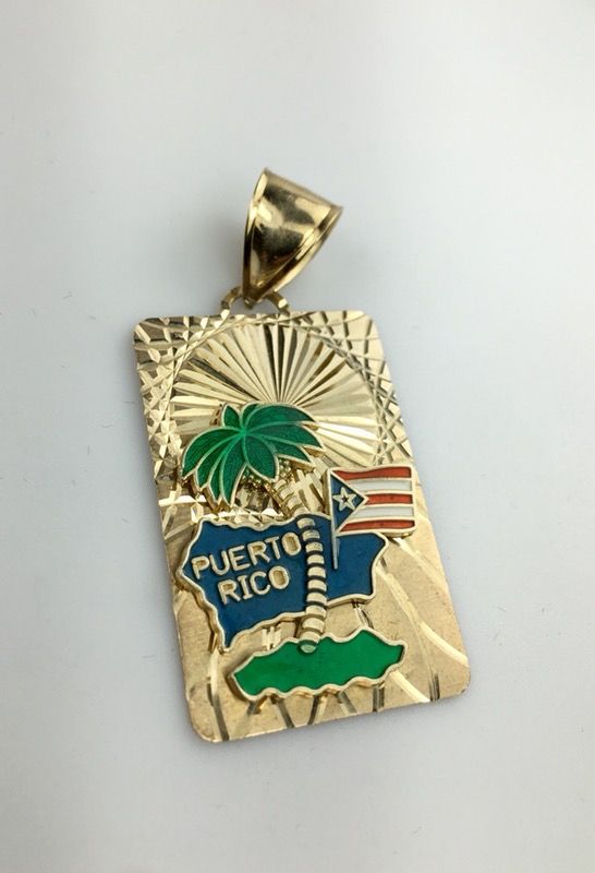 10k Puerto Rico Pedant For In West Hartford Ct Offerup - Puerto Rico Pendant Gold
