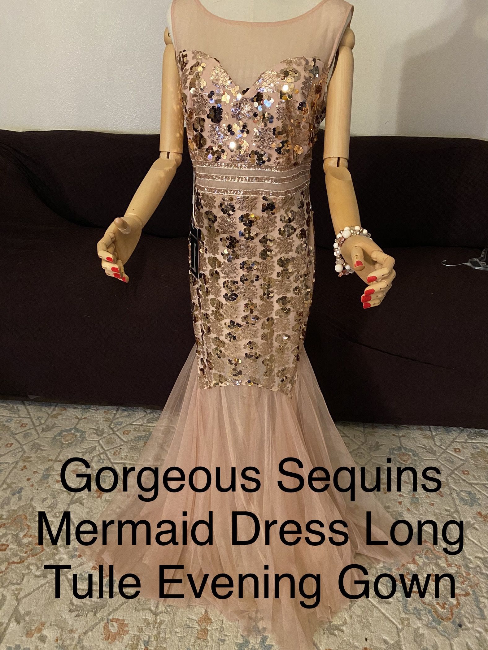 Stunning Mermaid Style Gown New W/Tag