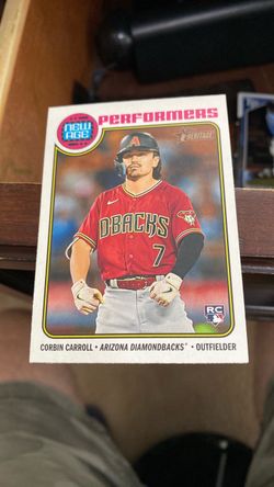 Corbin Carroll Topps Heritage RC New Age Performers Card