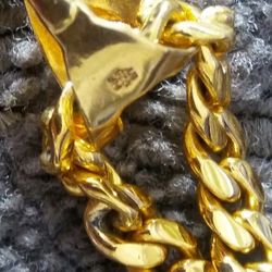 Jesús silver gold platted chain