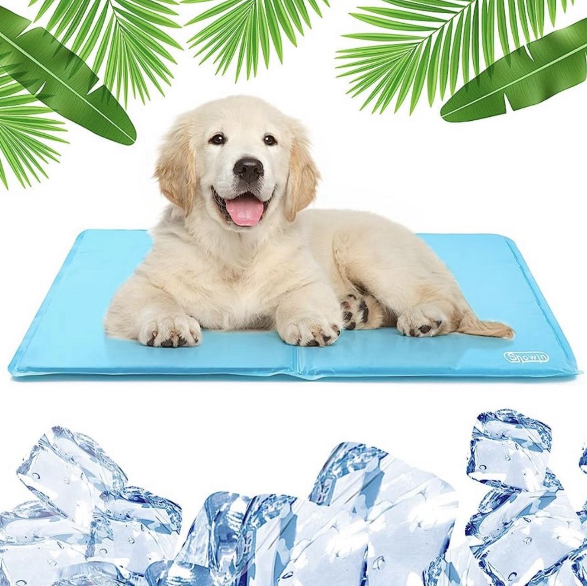 25.6*19.7inch Cooling Gel Mat Self Cooling Cushion Pad Summer Hot Weather Sleeping Bed Dog Pet