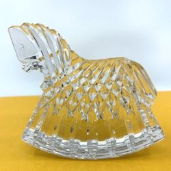 WATERFORD CRYSTAL ROCKING HORSE FIGURINE 5"×4.5"- M07