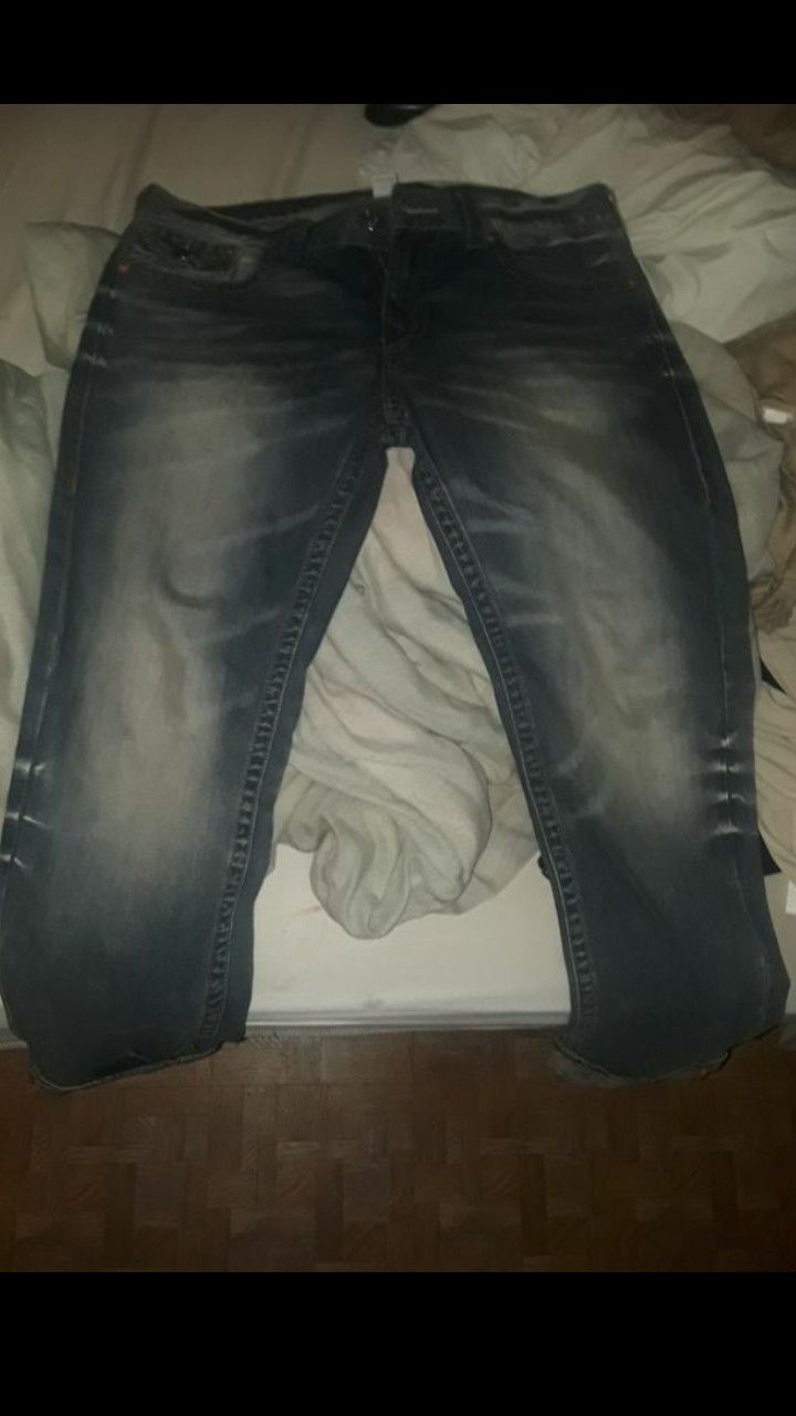 Slim Fit Authentic True Religion Jeans (Discontinued) Slim Fit Authentic W34 L32
