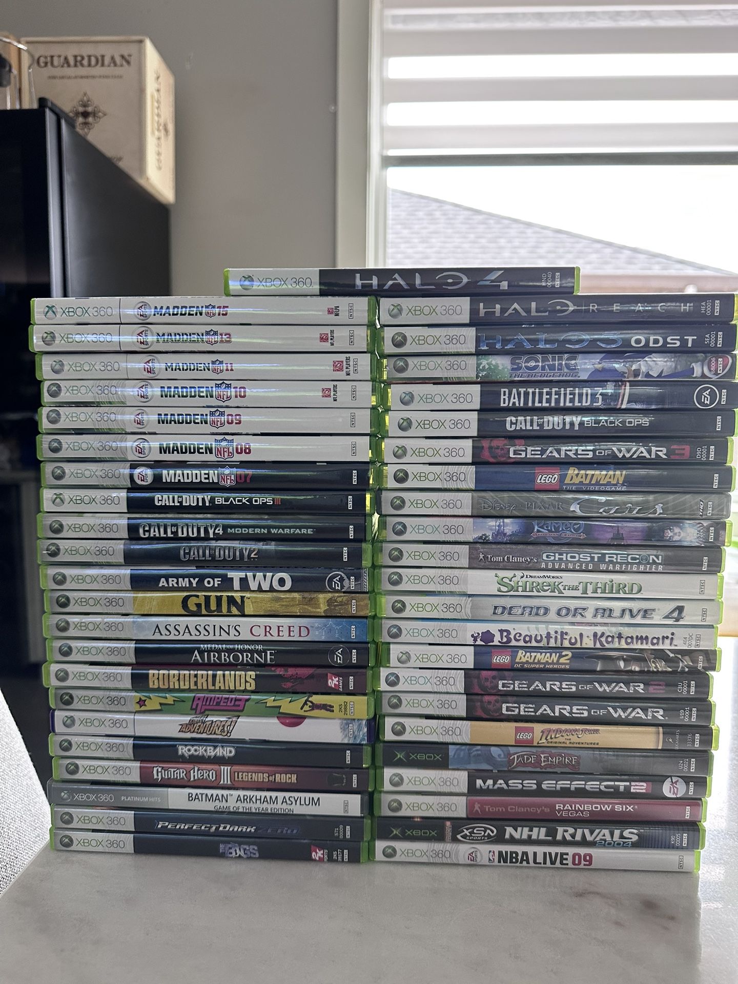 Huge Xbox 360 Game Lot-Over 40 Title-Sports, Action. Lego +more