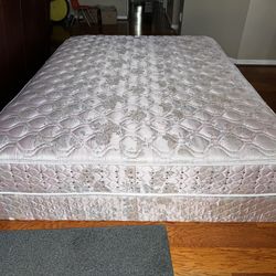 Queen Size Mattress And Box Springs. Used, Good Condition. 