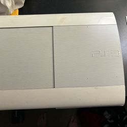 White PS3 Console As Is