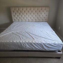 King Size Bed With Matress like New