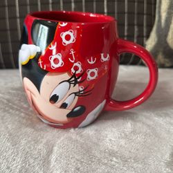 Disney Cruise Line Minnie Mouse  Red Mug 