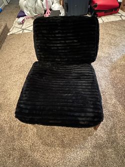 Black Floor Rocking Lounge Chair