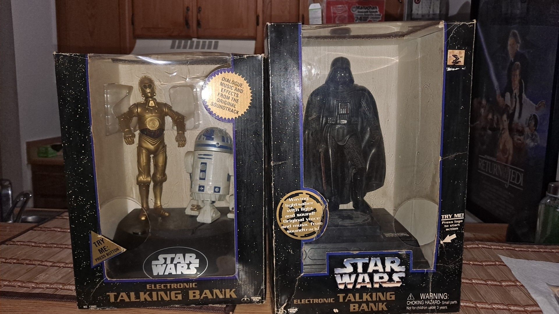 Vintage 90s StarWars coin banks