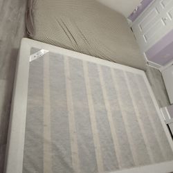 IKEA Queen Mattress & Bed Base Set - (Clean/Pet-Free)