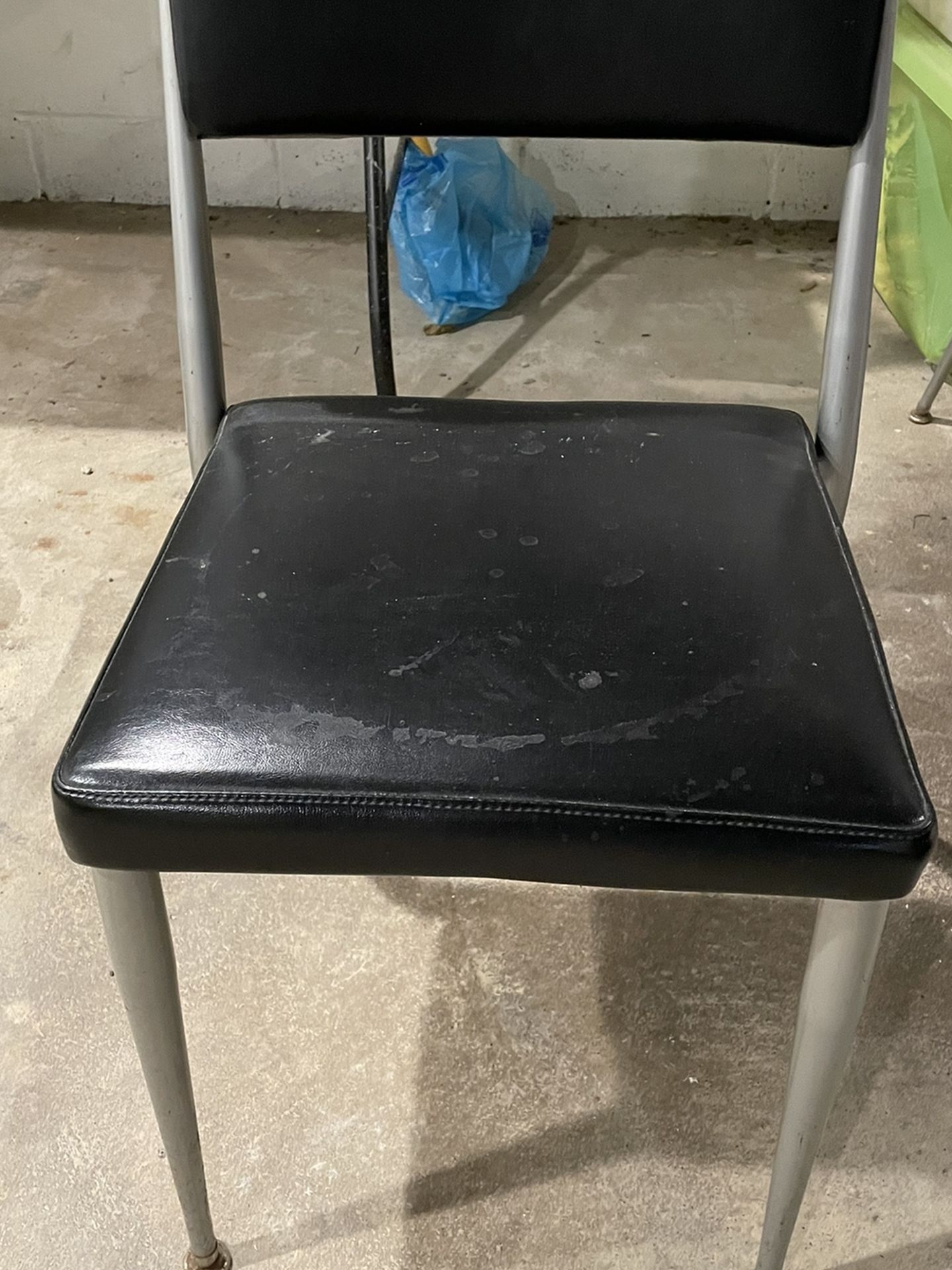 4 Steel Padded Chairs - 