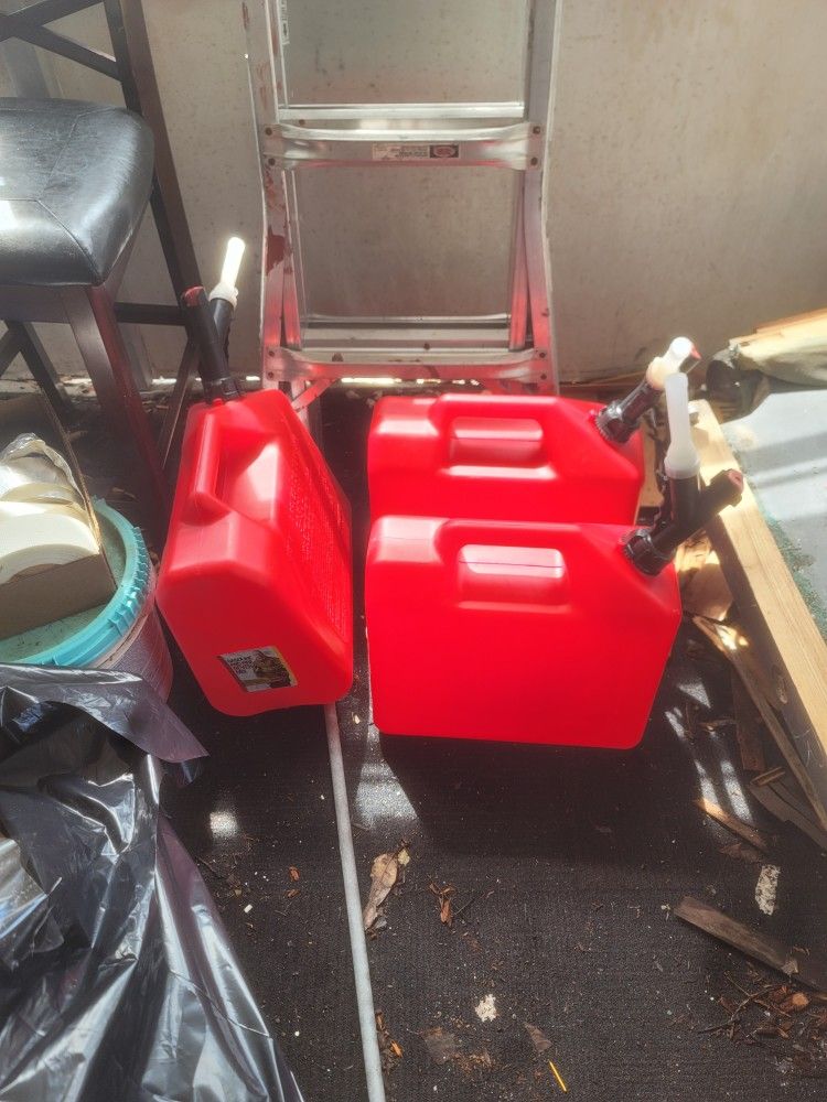 3 Five Gallon GAS Cans