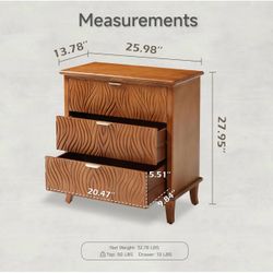 Brand New 3-Drawer Dresser / Nightstand