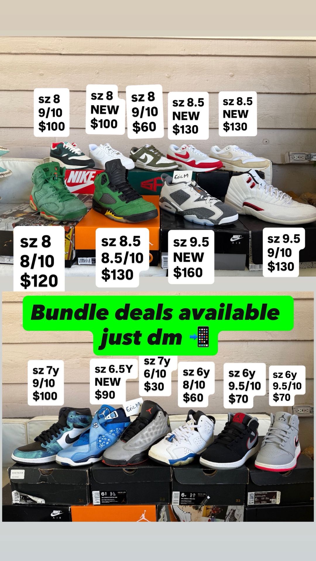 Retro Air Jordan’s Men’s And Youth Sizes