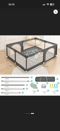 Playpen 79x71x25”