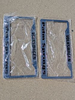 Vw bug license plate frames