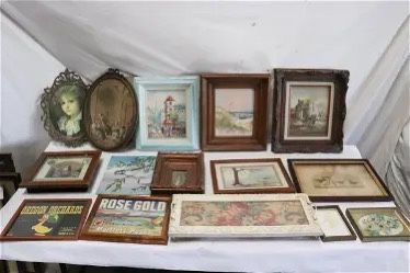 Large Lot Vintage Paintings & Prints
