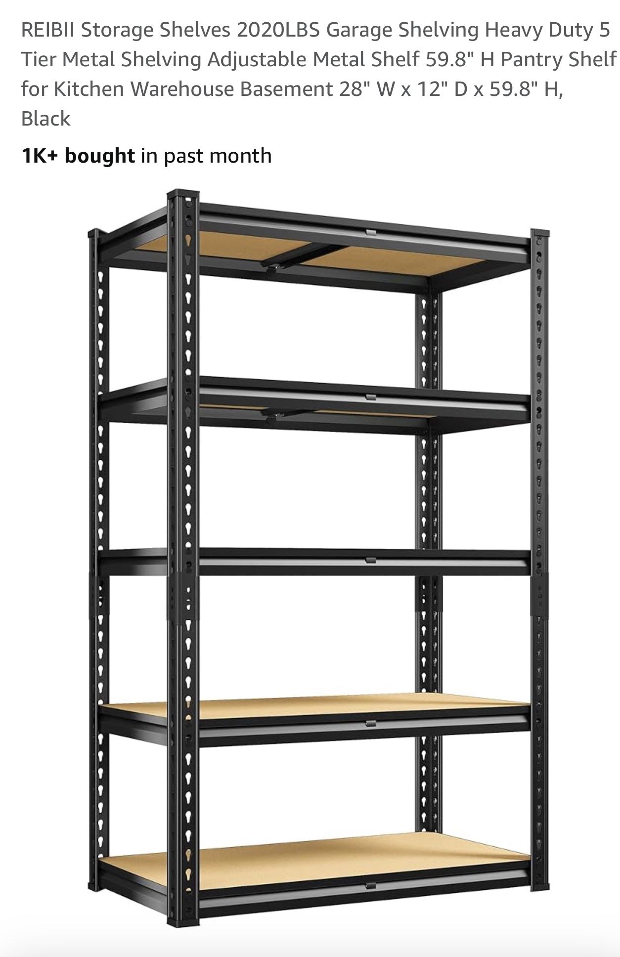 Garage shelving