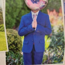 Calvin Klein 3 Piece Formal Boy Suit Navy (Size 8)