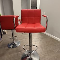 Set Of Two Red Chair