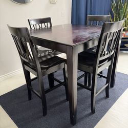 5-Piece Dining Set (Table + 4 Chairs)