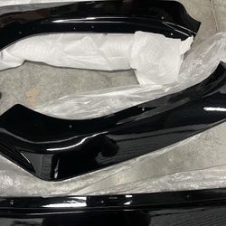 Front Bumper Body Kit Spoiler Lip Compatible with 2014 2015 2016 Lexus IS Base ,Diffuser Lip 86" x 4" Universal, Painted Black