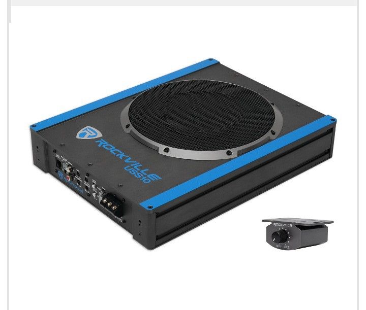 Rockville Slim Under Seat Sub/Amp Combo 