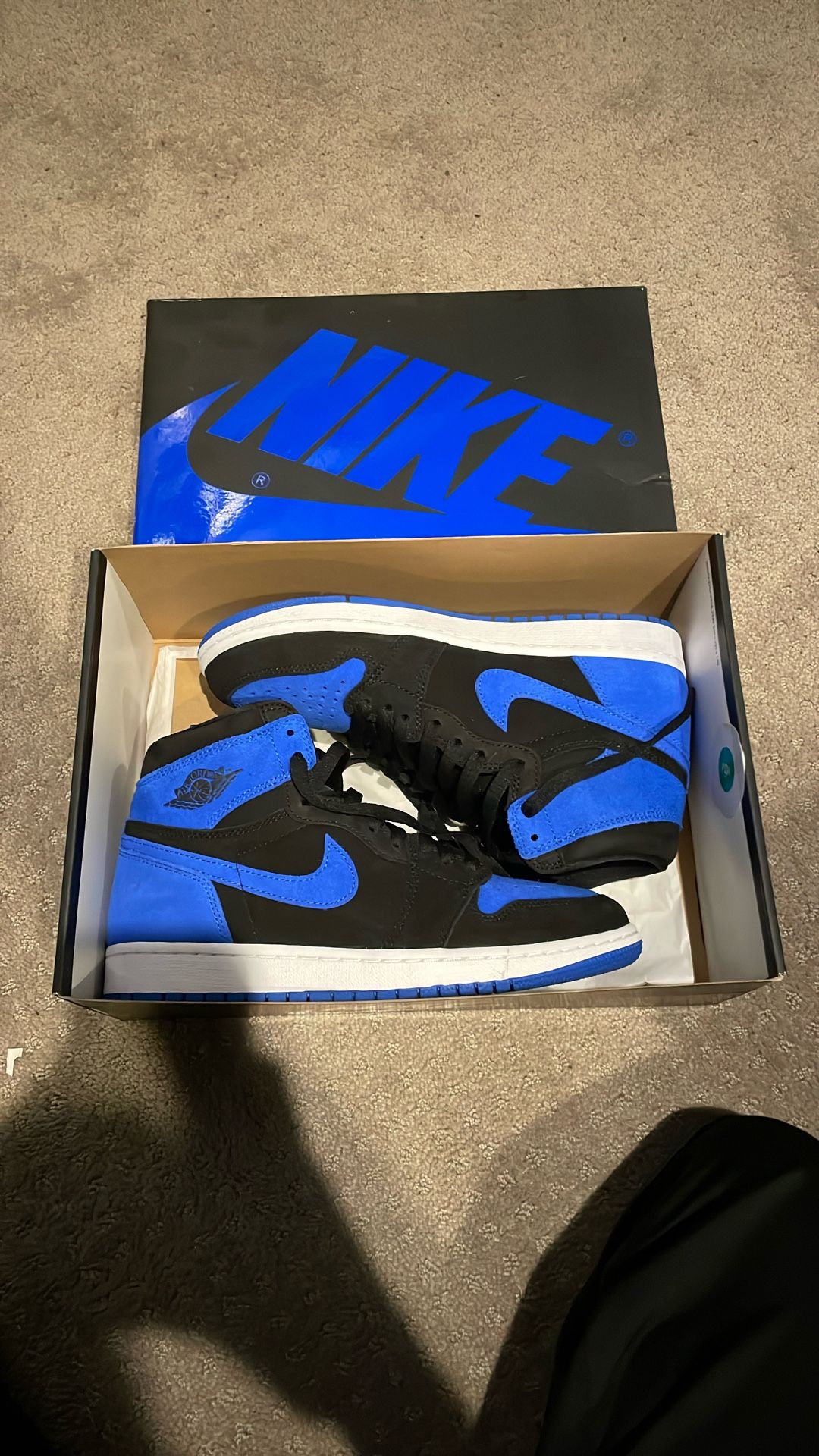 air jordan 1 retro high og black royal blue