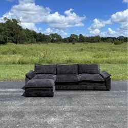 Reversible L Chaise Cloud Couch Sectional [FREE Delivery🚚]