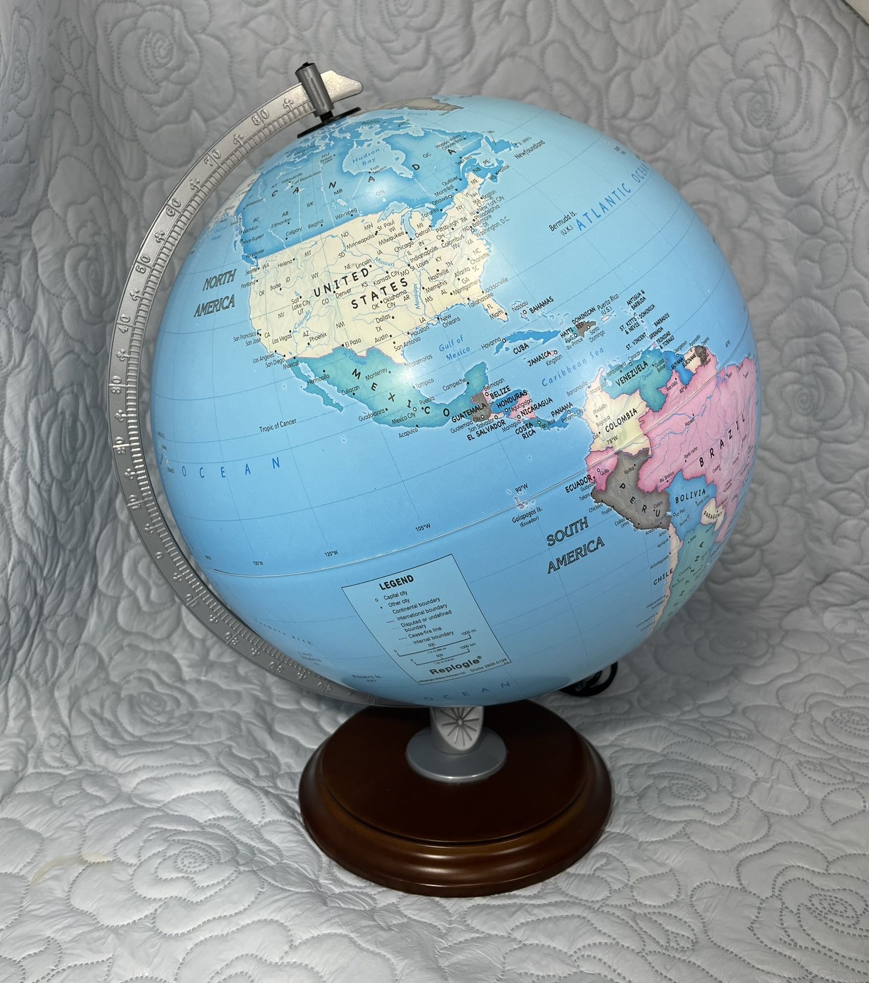 Replogle Globe #86512 30cm Night Light Lamp Day/Night Constellations Astrology Celestial World Map Classroom Kindergarten Students Teacher Middle Hig