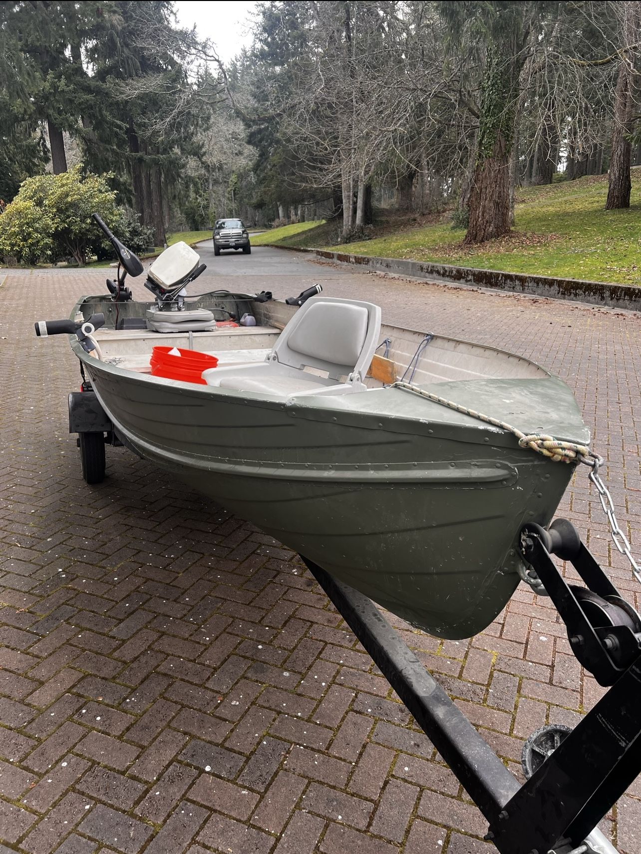 14’ Vhull Fishing Boat & Trailer for Sale in Edgewood, WA OfferUp