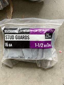 1-1/2 in. x 3 in. 16-Gauge Galvanized Steel Pipe Hanger Stud Guard Safety Plate -25PK