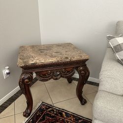 Marble Coffee Table with 2 Side Tables (Set of 3)