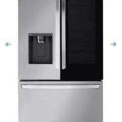 LG 26 cu. ft. Smart Counter-Depth MAX French Door Refrigerator with Dual Ice Makers – Stainless Steel (Model: LRFOC2606S)