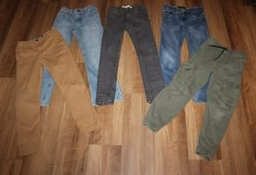 Lot of 5 Pair Boy's SIZE 10 Levi's Jeans & Pants