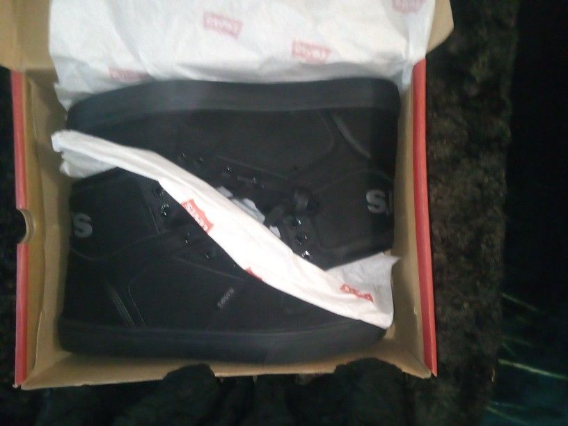 Levi's, Mason Hi Anti, Black Mono Chrome, US 12