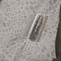 THRESHOLD LEOPARD SHOWER CURTAIN 