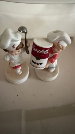 Campbell's Soup Kids Ceramic Figurines Set of 2