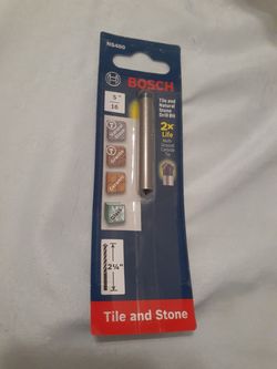 ($14) Bosch 5/16 in. Carbide Tipped Drill Bit for Drilling Natural Stone, Granite, Slate, Ceramic and Glass Tiles