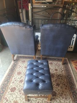 1926 Vintage Big Blue Chairs
